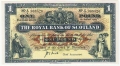 Royal Bank Of Scotland To 1967 1 Pound,  1. 8.1953